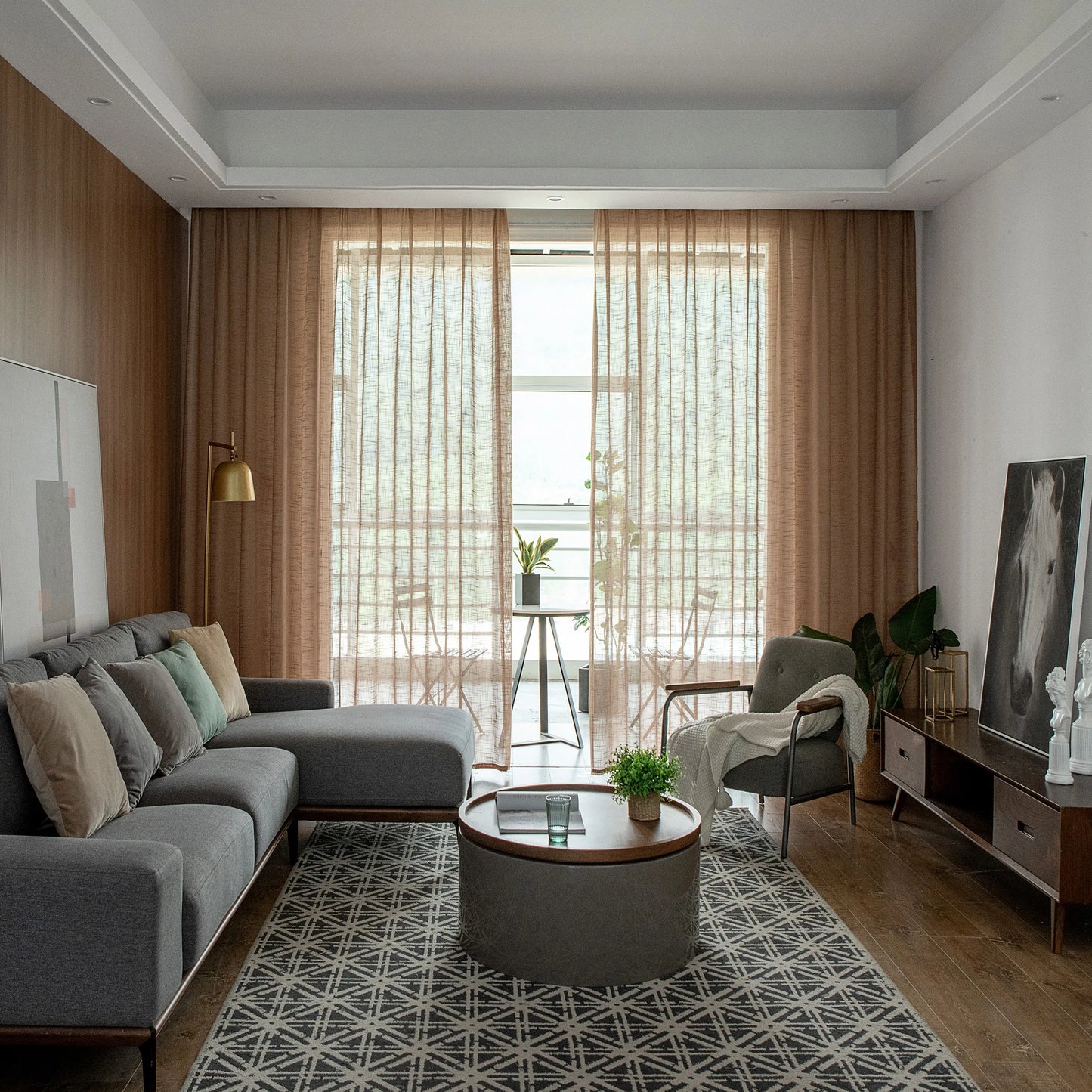 Custom-made translucent curtains · Lumis