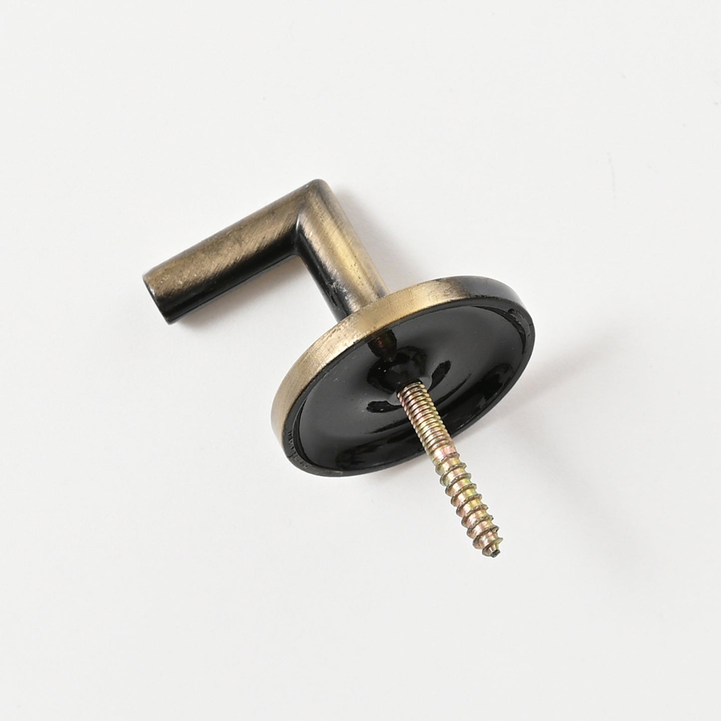 L-Shape Holdbacks Tiebacks Hooks, Black/Gold