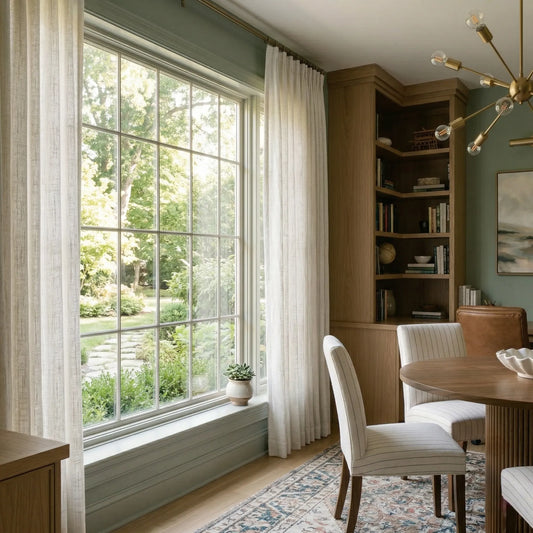 Natural curtains made to measure · Elara