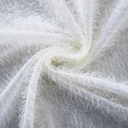 Voilage transparent à l'aspect tissé texturé – Elvane