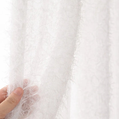 Voilage transparent à l'aspect tissé texturé – Elvane