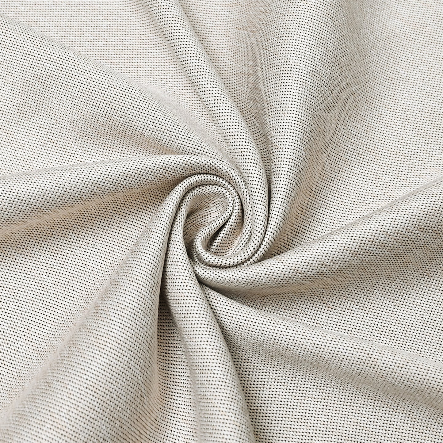 Linen Solid Curtains, 1 Panel, Beige, 132x160cm/132x213cm/132x241cm