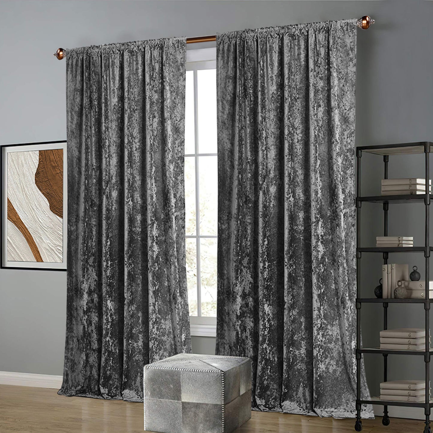 Velvet Curtain – Opaque, light and heat protection, 3 colors