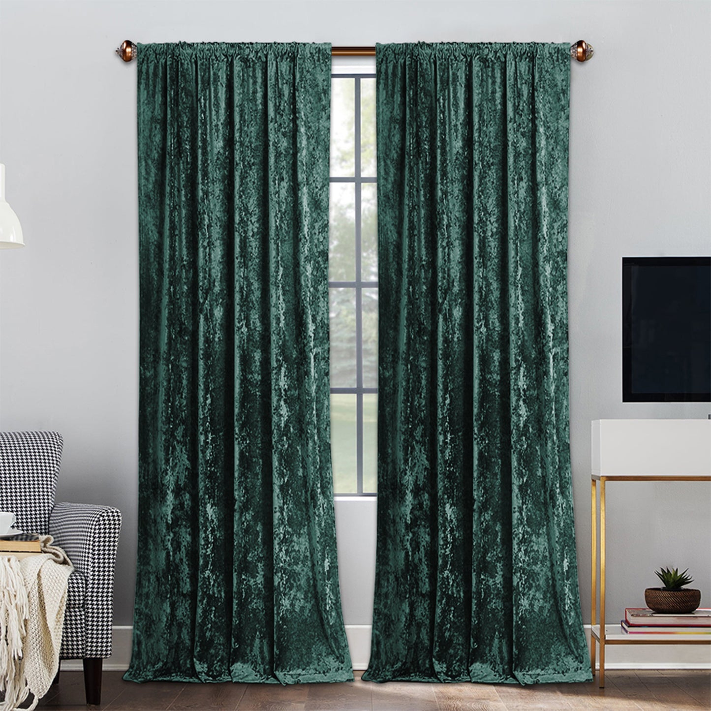 Velvet Curtain – Opaque, light and heat protection, 3 colors