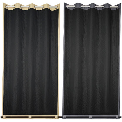 Wasserdichter gesteppter Outdoor-Thermovorhang · 100 % Blackout