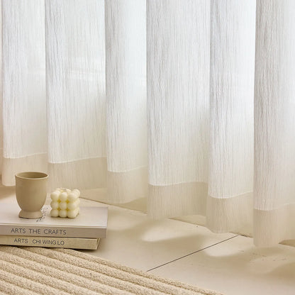 Voilage transparent sur mesure à tissage fin - Elvira