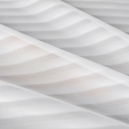 Transparent voile curtain with a fine striped structure, made to measure – Linari