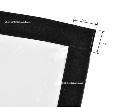 Magnetischer gesteppter Thermo Türvorhang mit großem Fenster · Wärmeschutz für Winter und Sommer