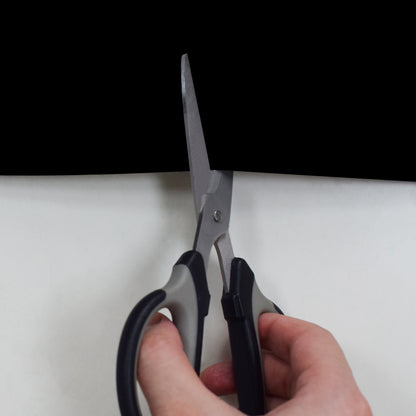 Portable 100% blackout curtain, cut to size, with Velcro fastening, in black