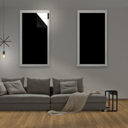 Portable 100% blackout curtain, cut to size, with Velcro fastening, in black