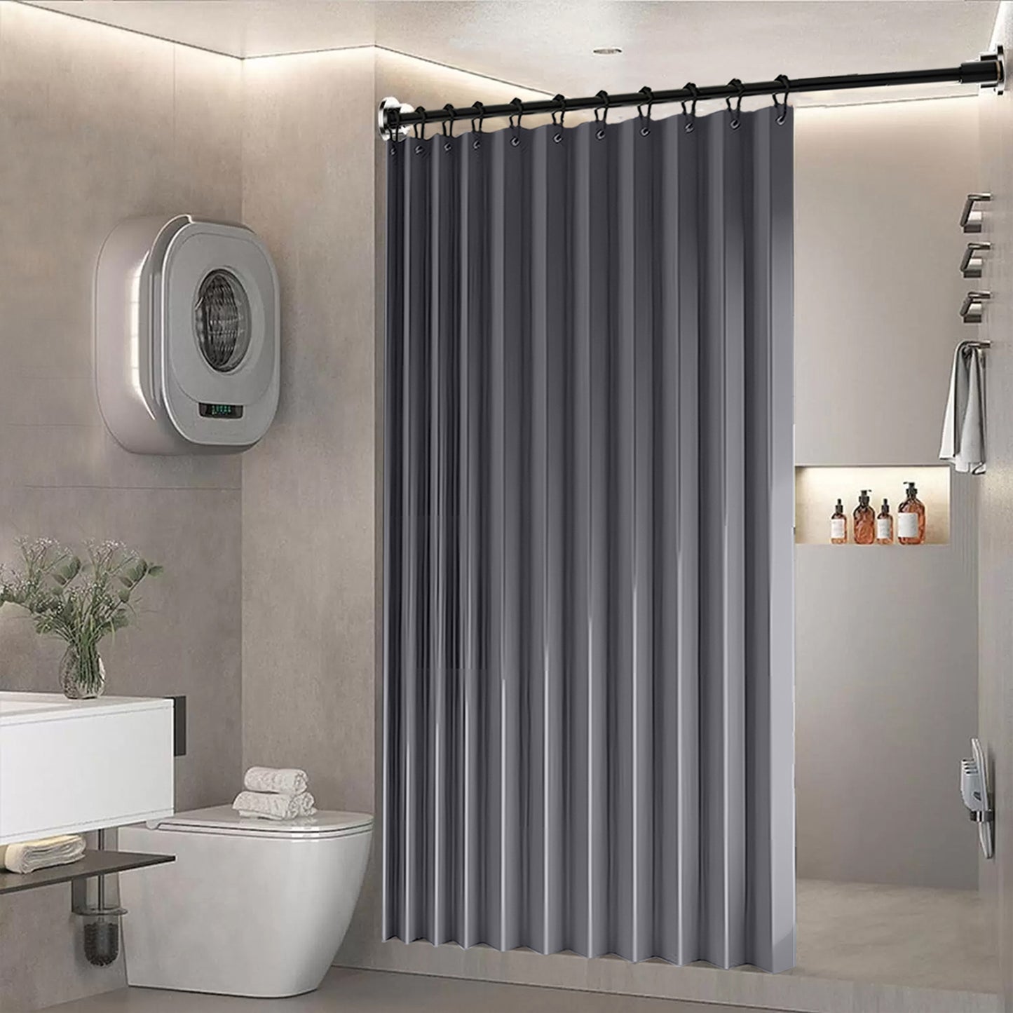 Waterproof outdoor curtain for terrace and garden with eyelets