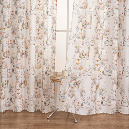 Transparent children's voile with rabbit motif – Roselia