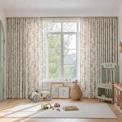 Transparent children's voile with rabbit motif – Roselia
