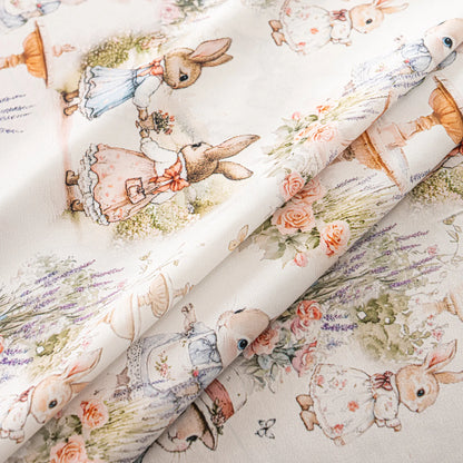 Transparent children's voile with rabbit motif – Roselia