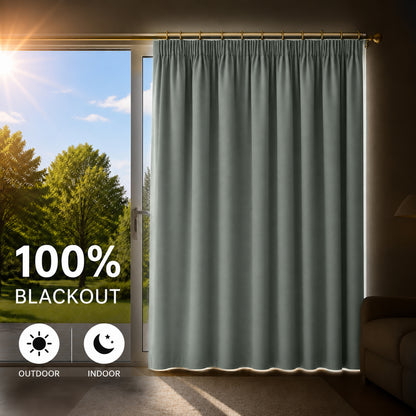 Rideau thermique avec doublure matelassée amovible – isolation thermique et contre le froid pour toutes les saisons