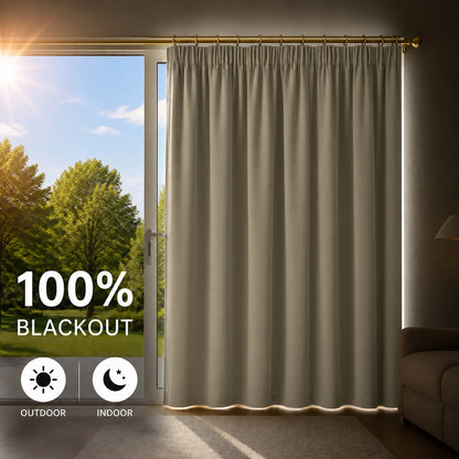 Rideau thermique avec doublure matelassée amovible – isolation thermique et contre le froid pour toutes les saisons