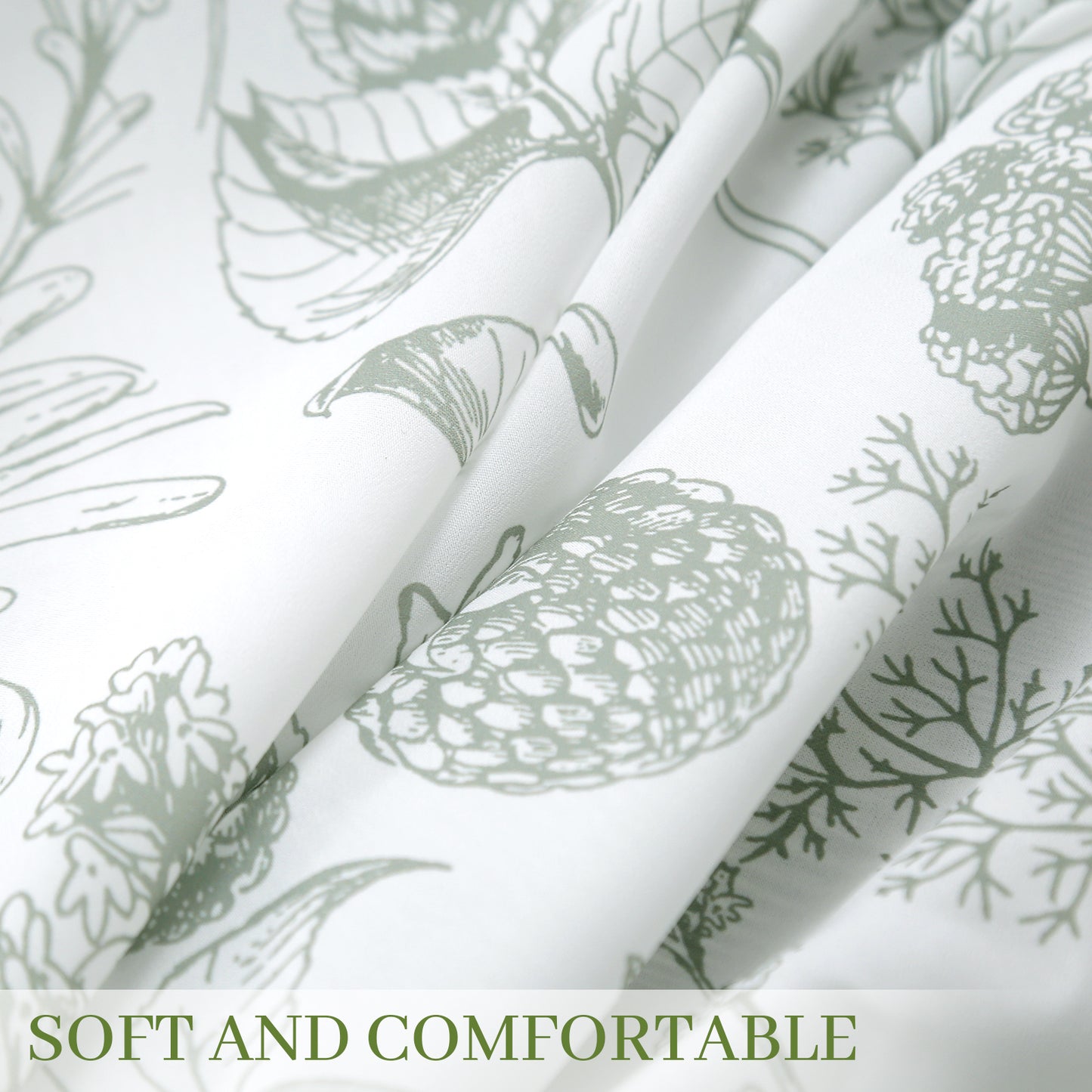 Sheer curtain with floral pattern – brocade cotton
