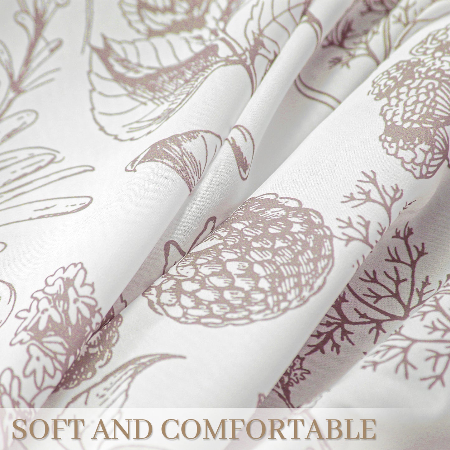 Sheer curtain with floral pattern – brocade cotton