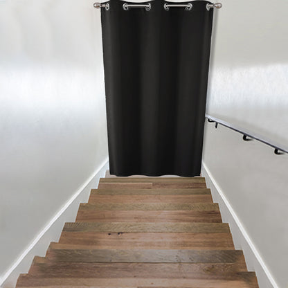 Verdunkelnde Türgardine – Thermo-Vorhang mit Ösen für Balkon, Küche oder Flur