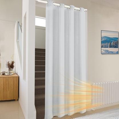 Wasserdichter und winddichter gesteppter Türvorhang – Thermovorhang für Winter & Ganzjahresschutz