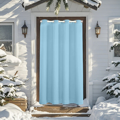 Wasserdichter und winddichter gesteppter Türvorhang – Thermovorhang für Winter & Ganzjahresschutz