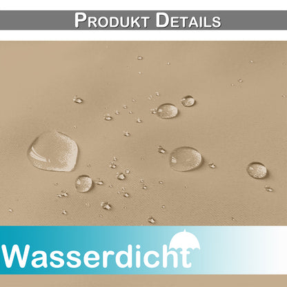 Winddichte und Wasserabweisende Verdunkelungs Vorhang für Terrasse und Garten – Magic Tape Befestigung