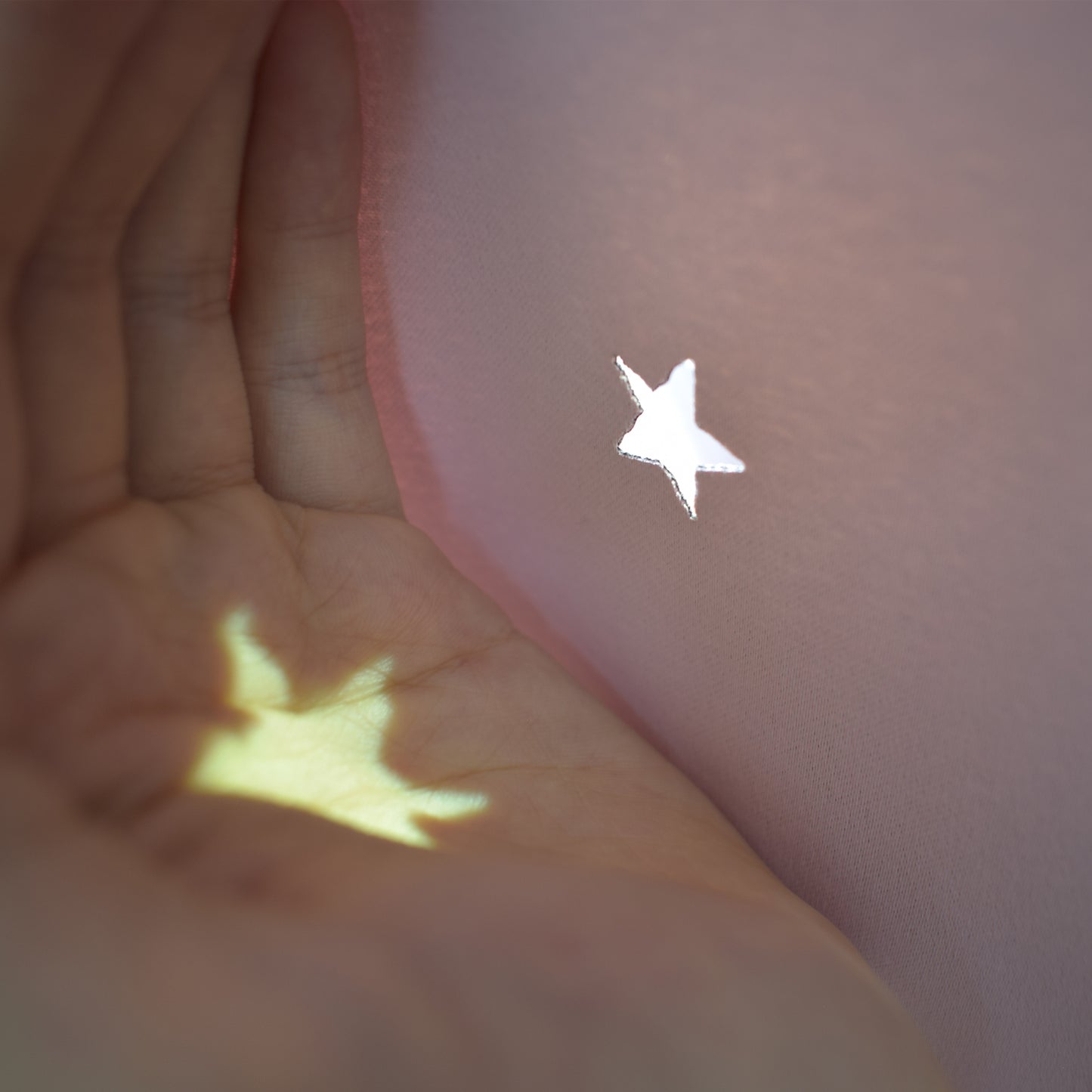 Rideau occultant ajouré en forme d'étoile