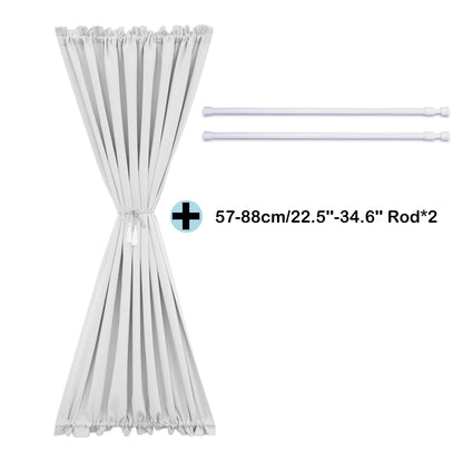 Rideaux de porte occultants, 1 panneau, blanc, 61 x 102 cm/61 x 183 cm/132 x 102 cm/132 x 183 cm
