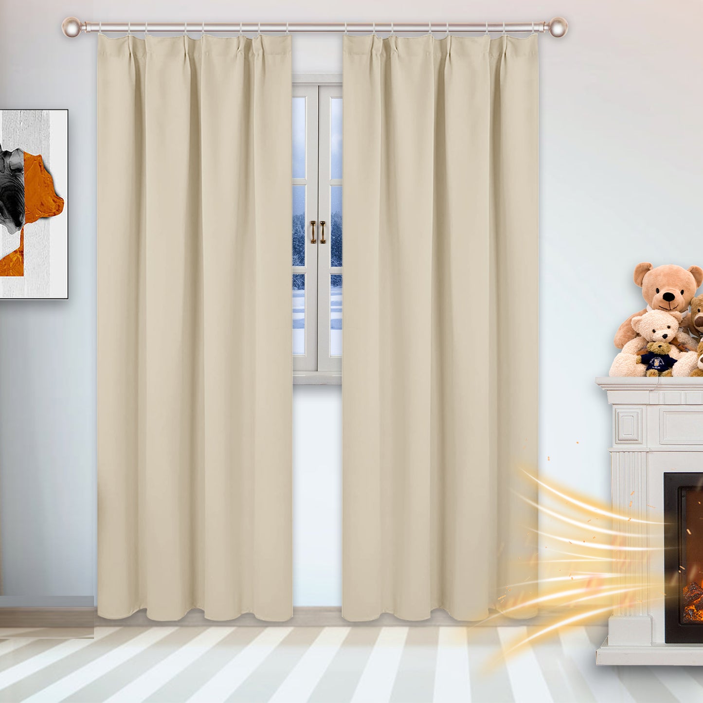 solid blackout curtain