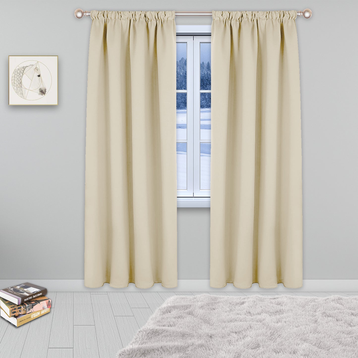 solid blackout curtain