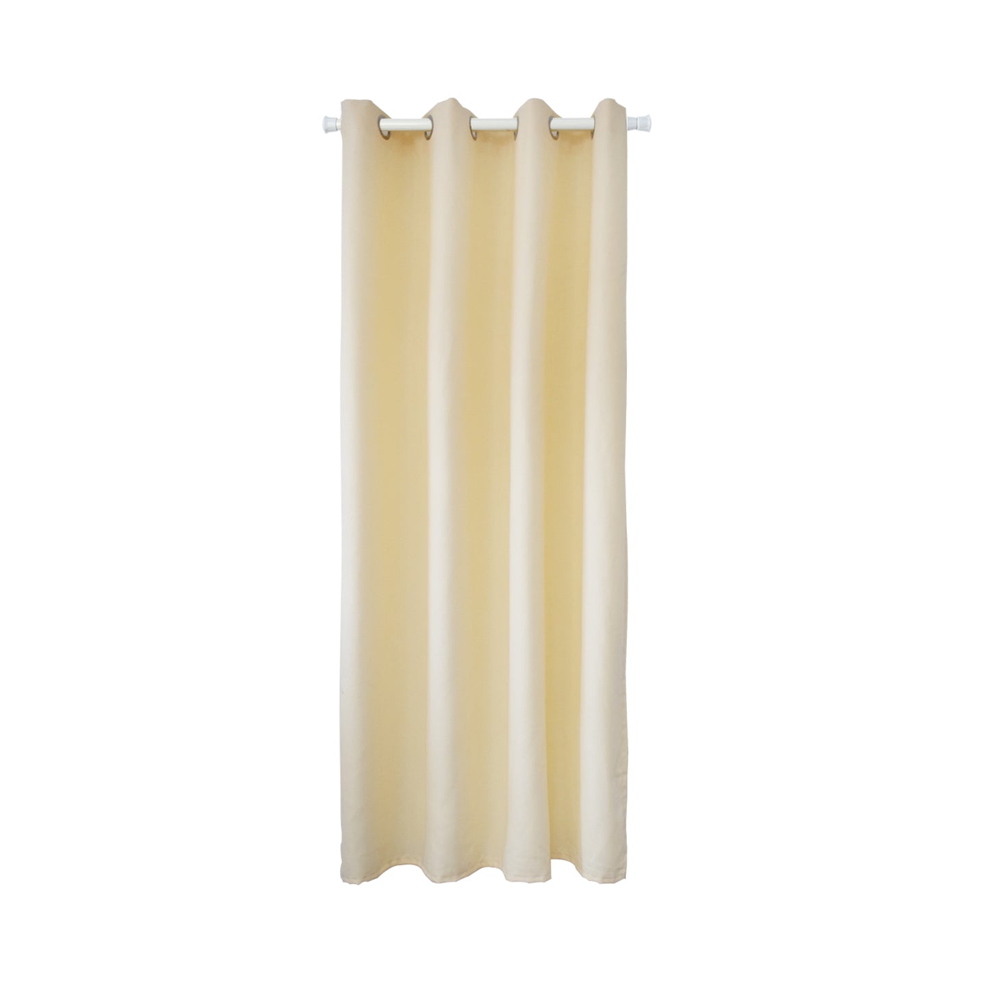 Rideaux de porte en coton, 1 panneau, beige, 132x203cm/132x244cm