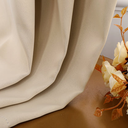 Rideaux occultants, 1 panneau, beige, 130*160cm/130*213cm/130*241cm