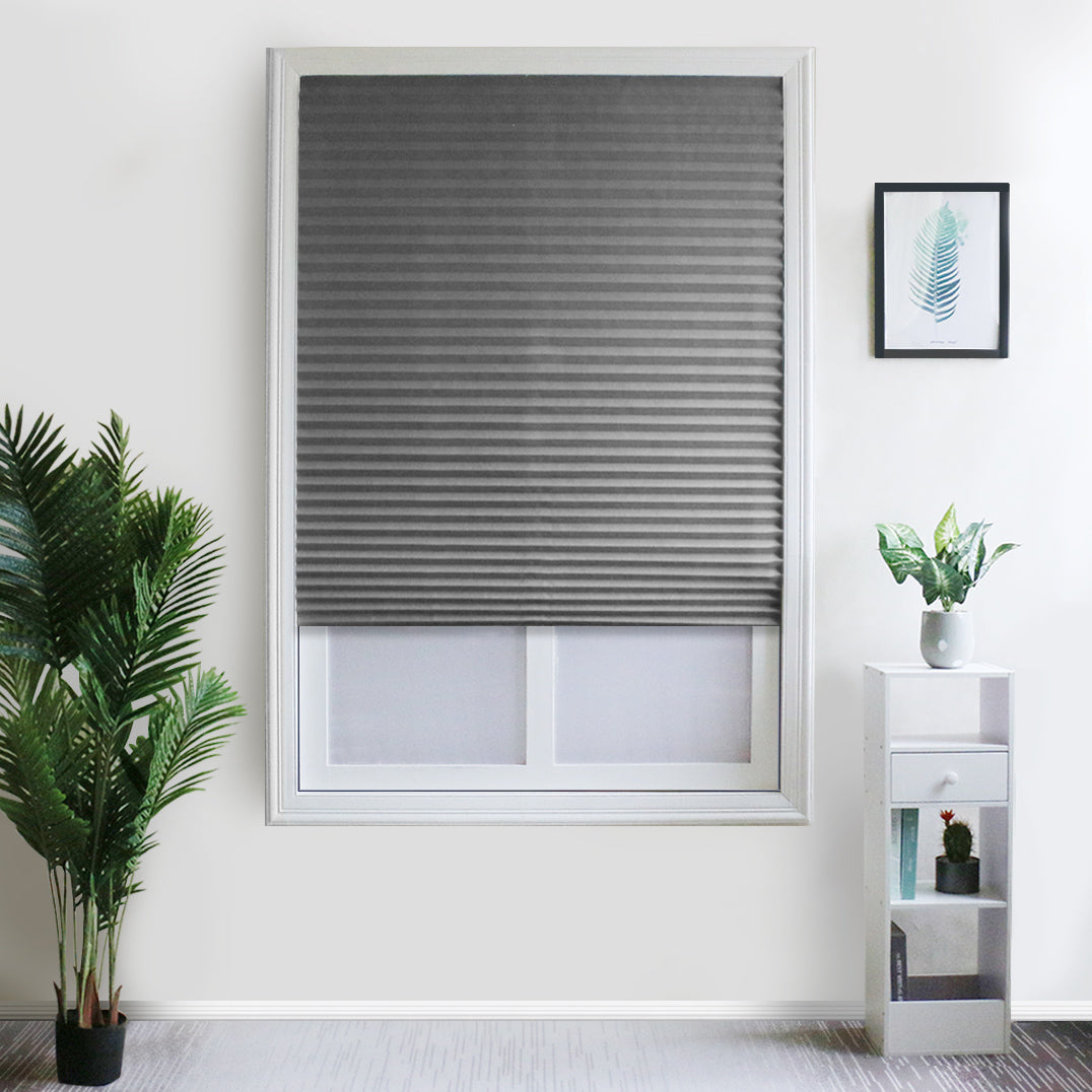 Selbstklebende Vorhänge, 1 Panel, grau, 60*150cm/60*180cm/90*150cm/90*180cm