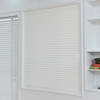 Self Adhesive Blind Balcony Shades Curtains, 1 Panel, White, 60*150cm/60*180cm/90*150cm/90*180cm