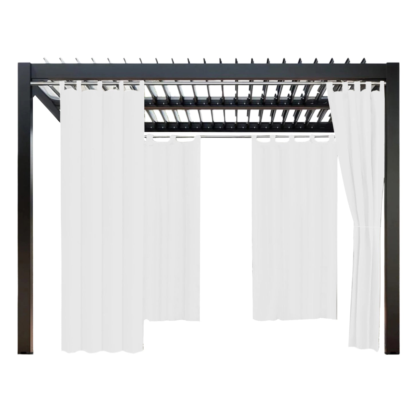 Wasserabweisender und Windstabiler Outdoor Vorhang für Terrasse und Garten