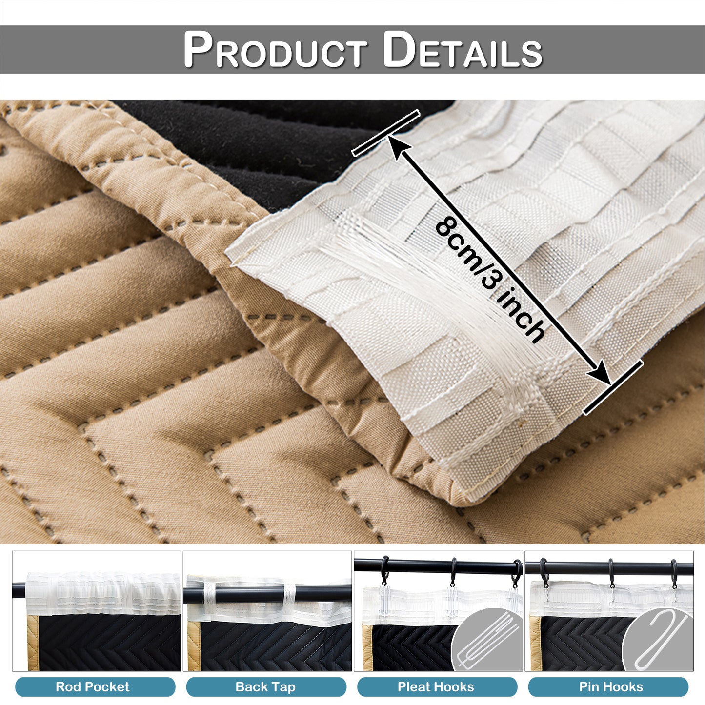 Heavy Duty Quilted Curtain