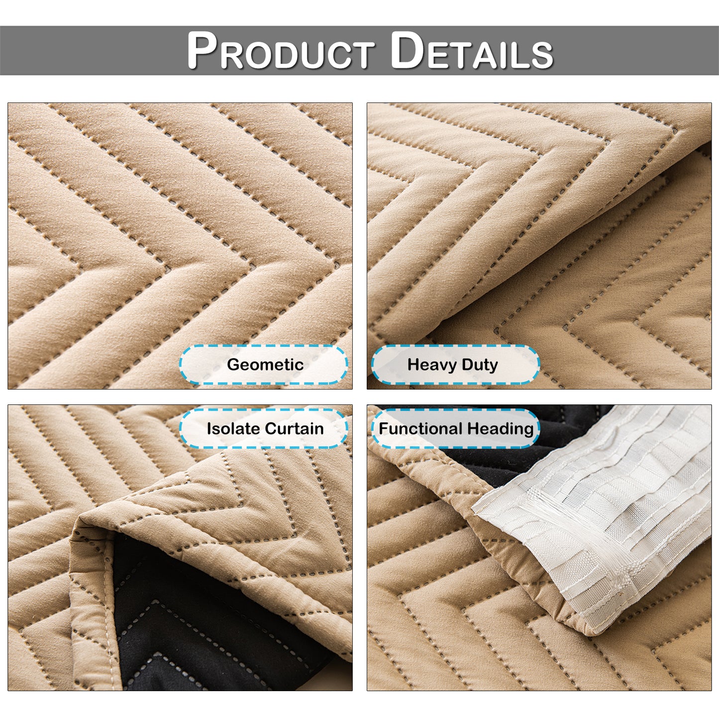Heavy Duty Quilted Curtain