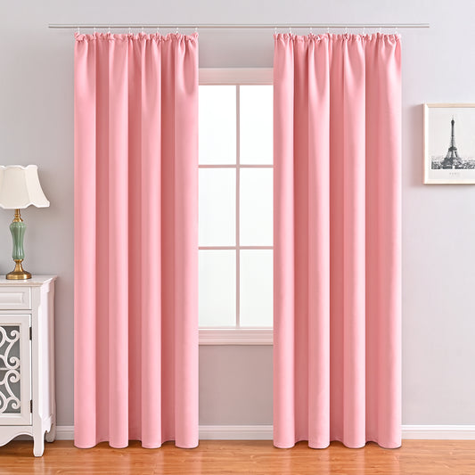 Blackout Curtains, 1 Panel, Pink, 100*130cm/132*160cm/132*213cm