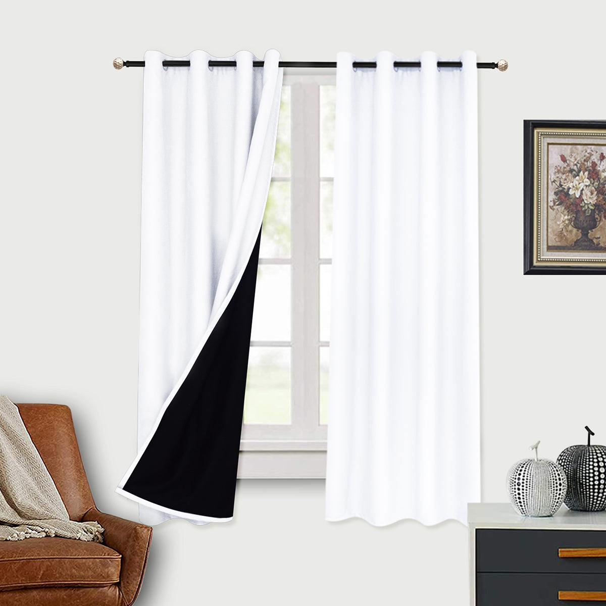 window curtain match for the curtain pole