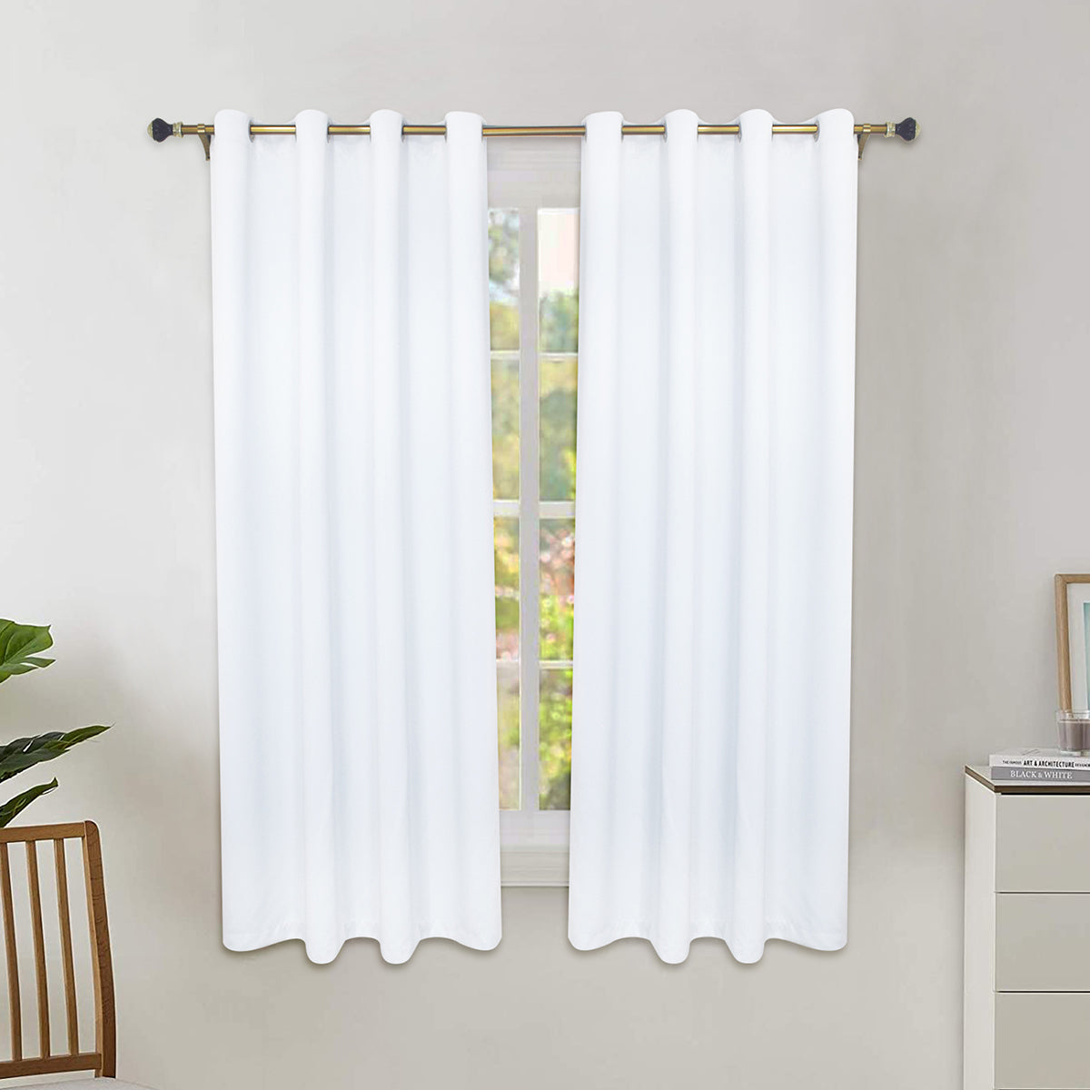 window curtain match for the curtain pole