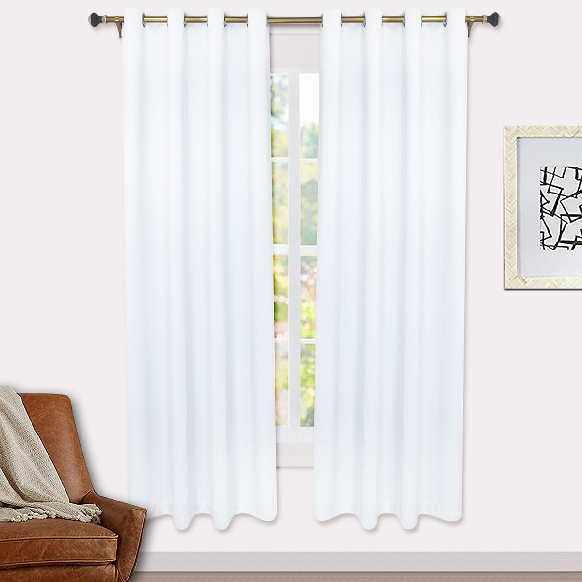 window curtain match for the curtain pole