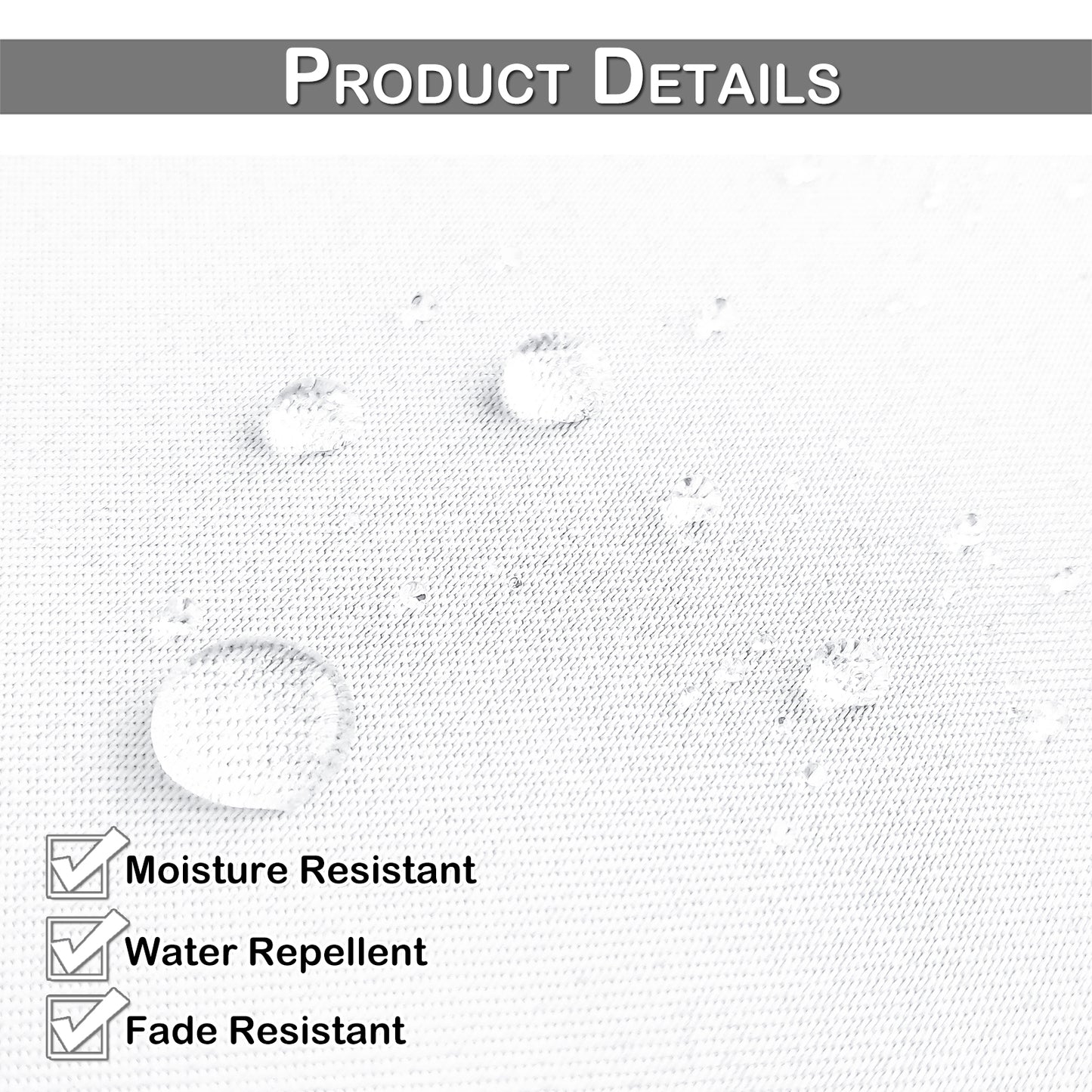 Rideau imperméable pour patio extérieur