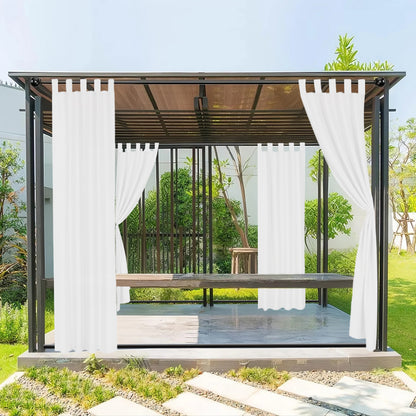 Wasserabweisender und Windstabiler Outdoor Vorhang für Terrasse und Garten