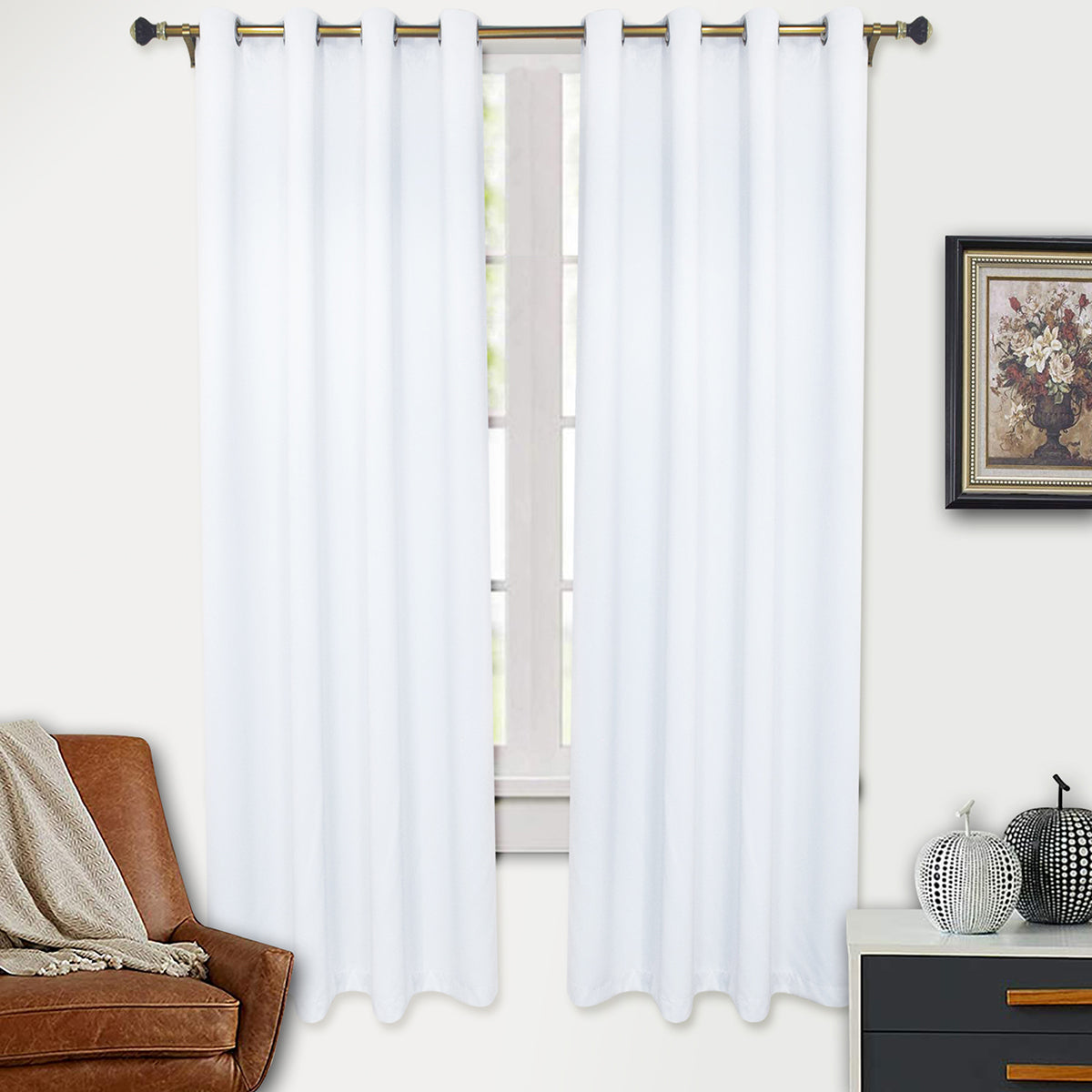 window curtain match for the curtain pole