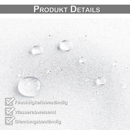 Wasserabweisender und Windstabiler Outdoor Vorhang für Terrasse und Garten