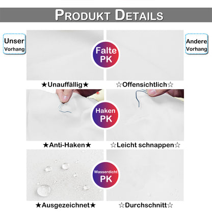 Wasserabweisender und Windstabiler Outdoor Vorhang für Terrasse und Garten