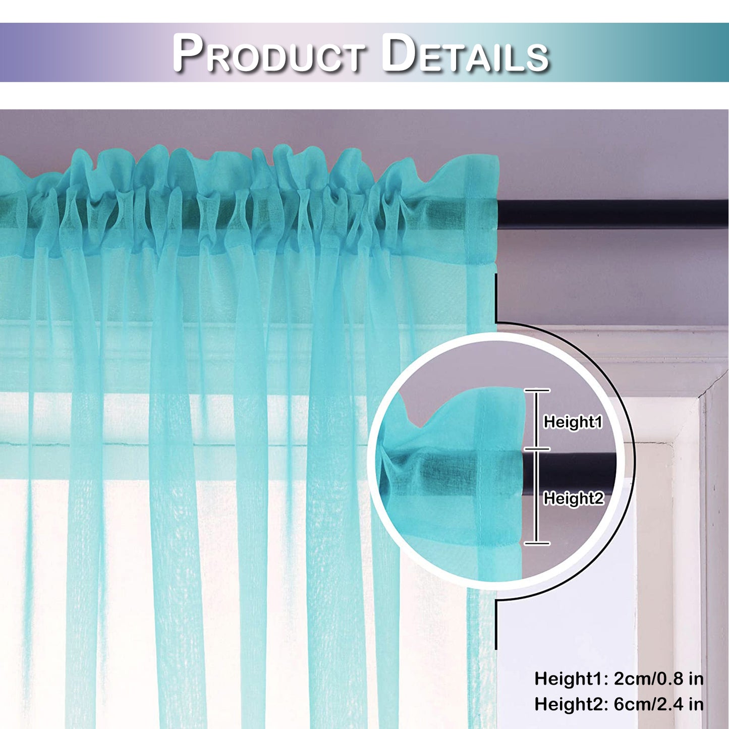 Curtain up and down gradient netting