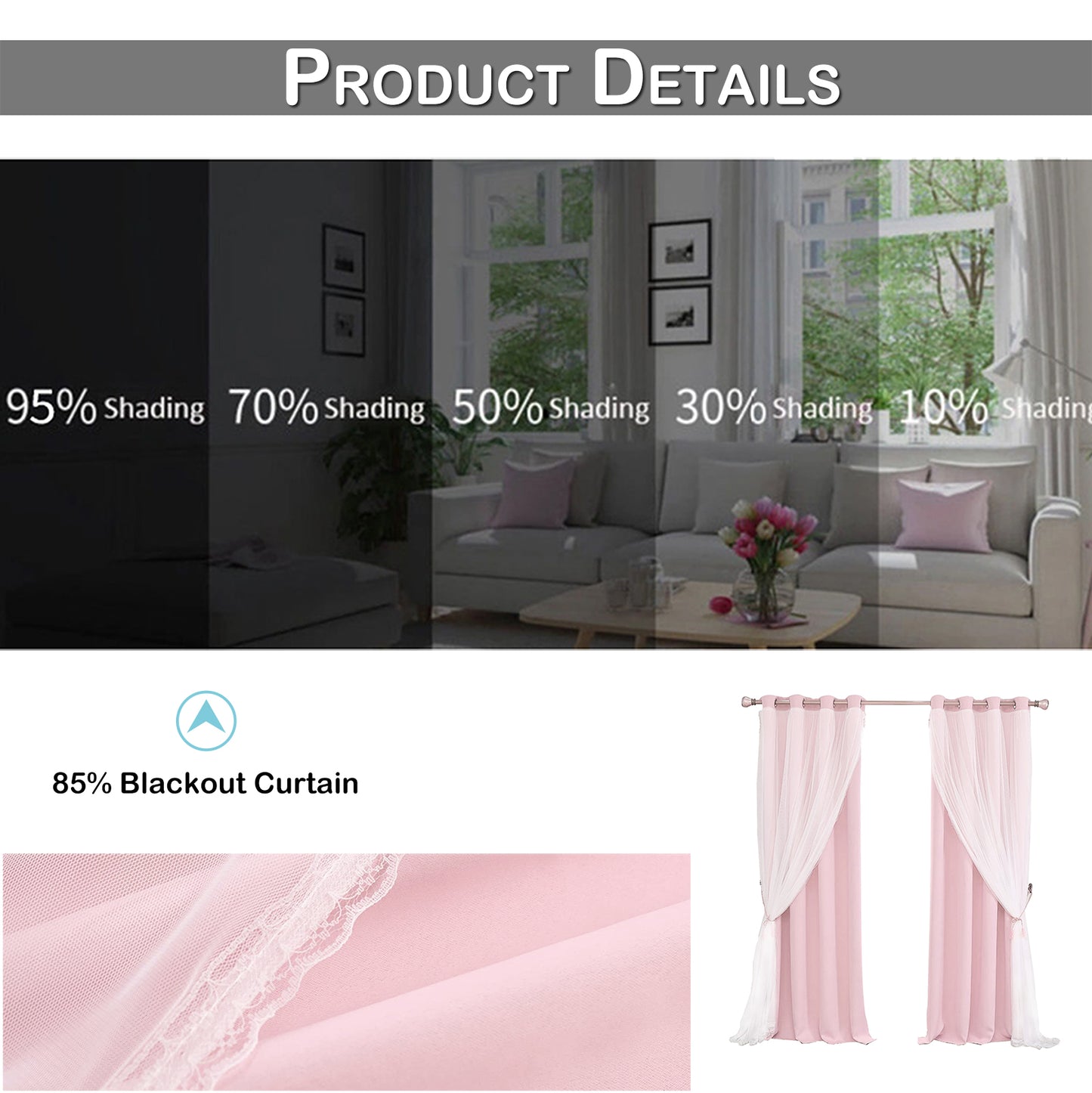 Double-Layer Blackout Curtain