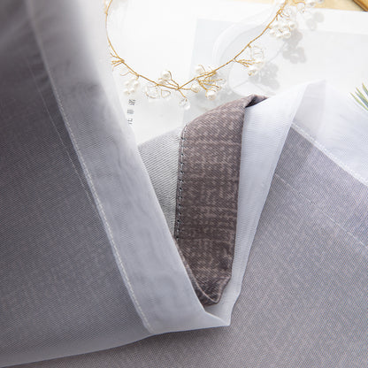Stars Ombre Double-Layer Curtains, 1 Panel, Gray, 134*160cm/134*210cm/134*240cm/134*269cm