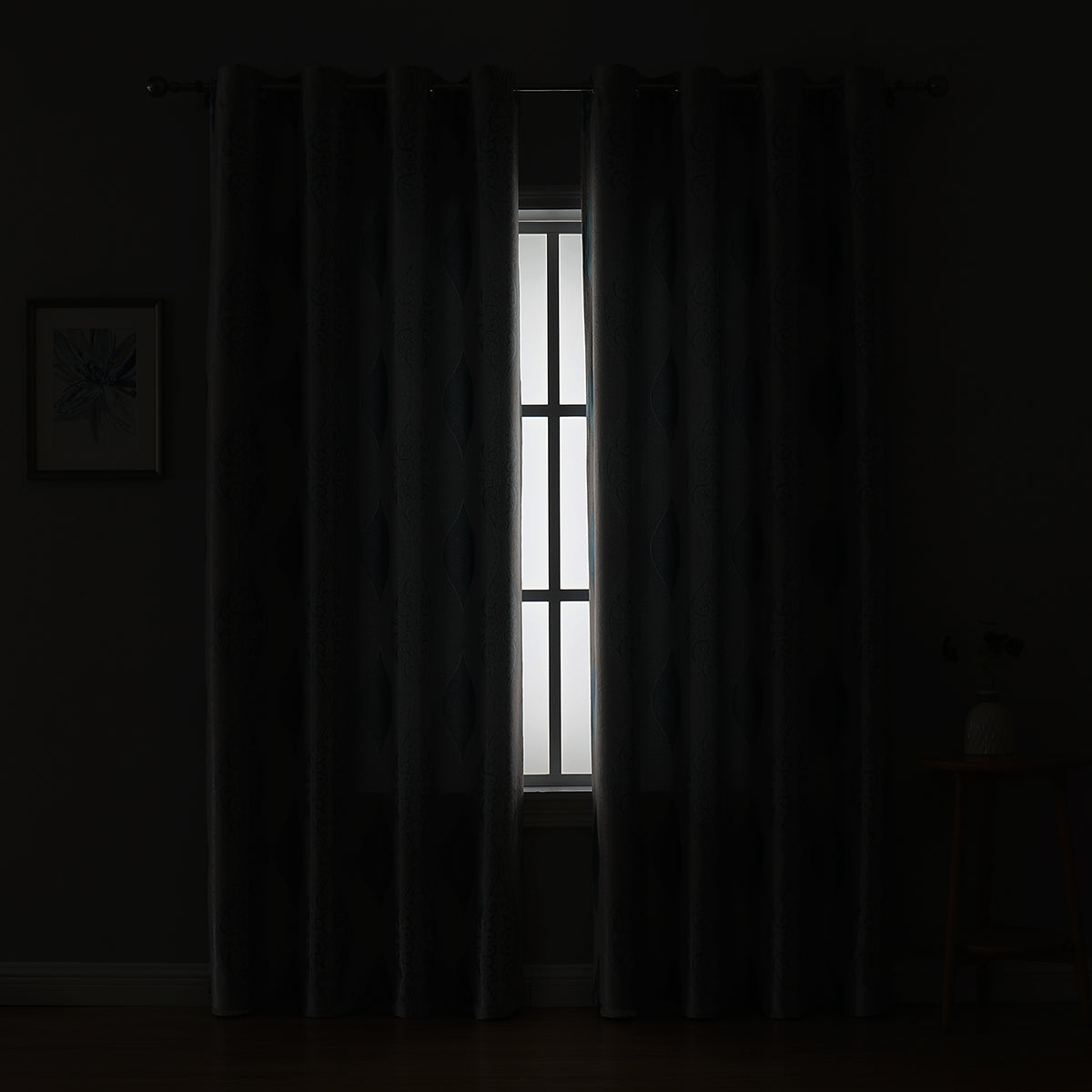 Geometric Curtains, 1 Panel, Blue, 100*130cm/100*250cm/140*260cm
